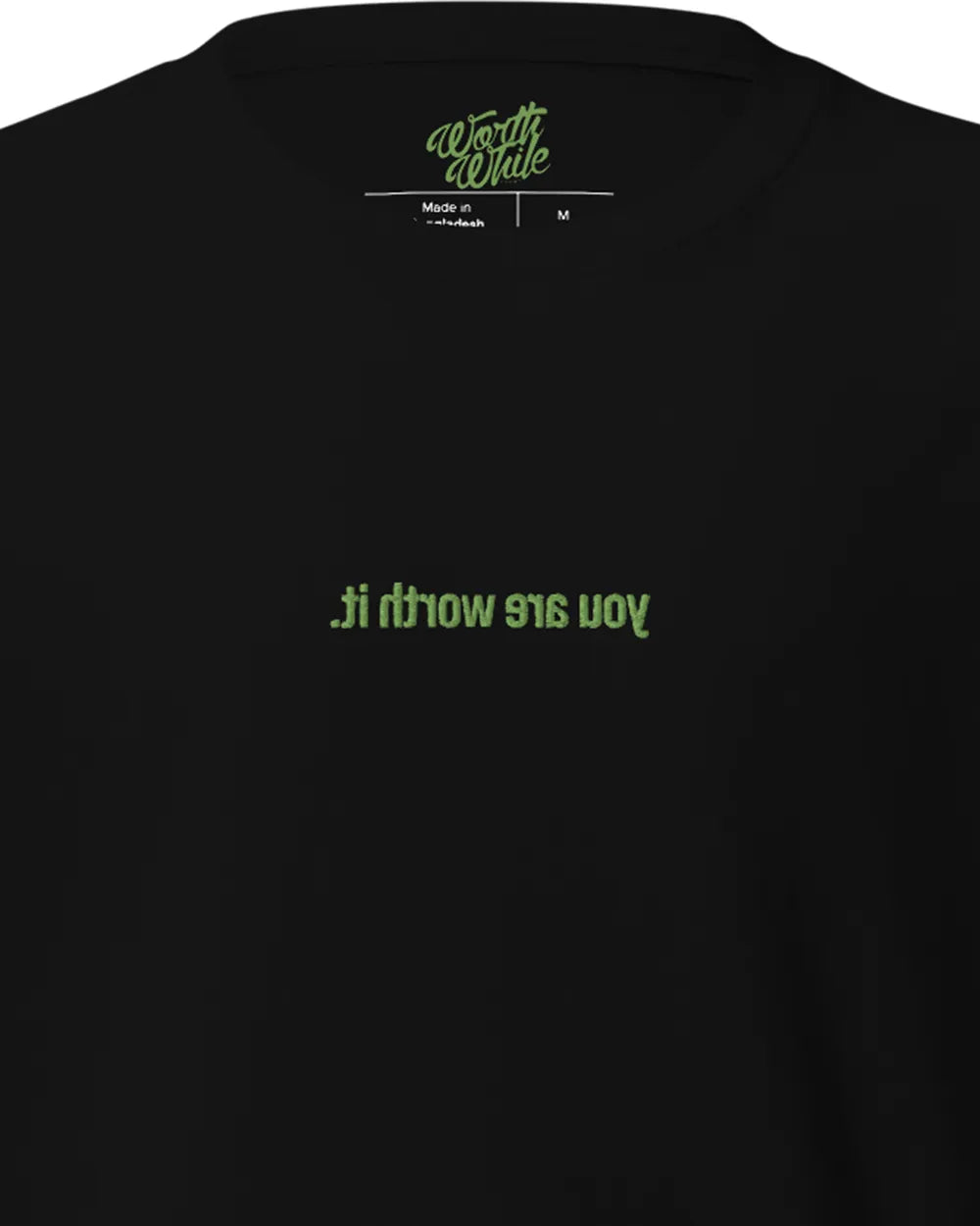 Mirror Effect Tee - Embroidery Thread — Kiwi Green
