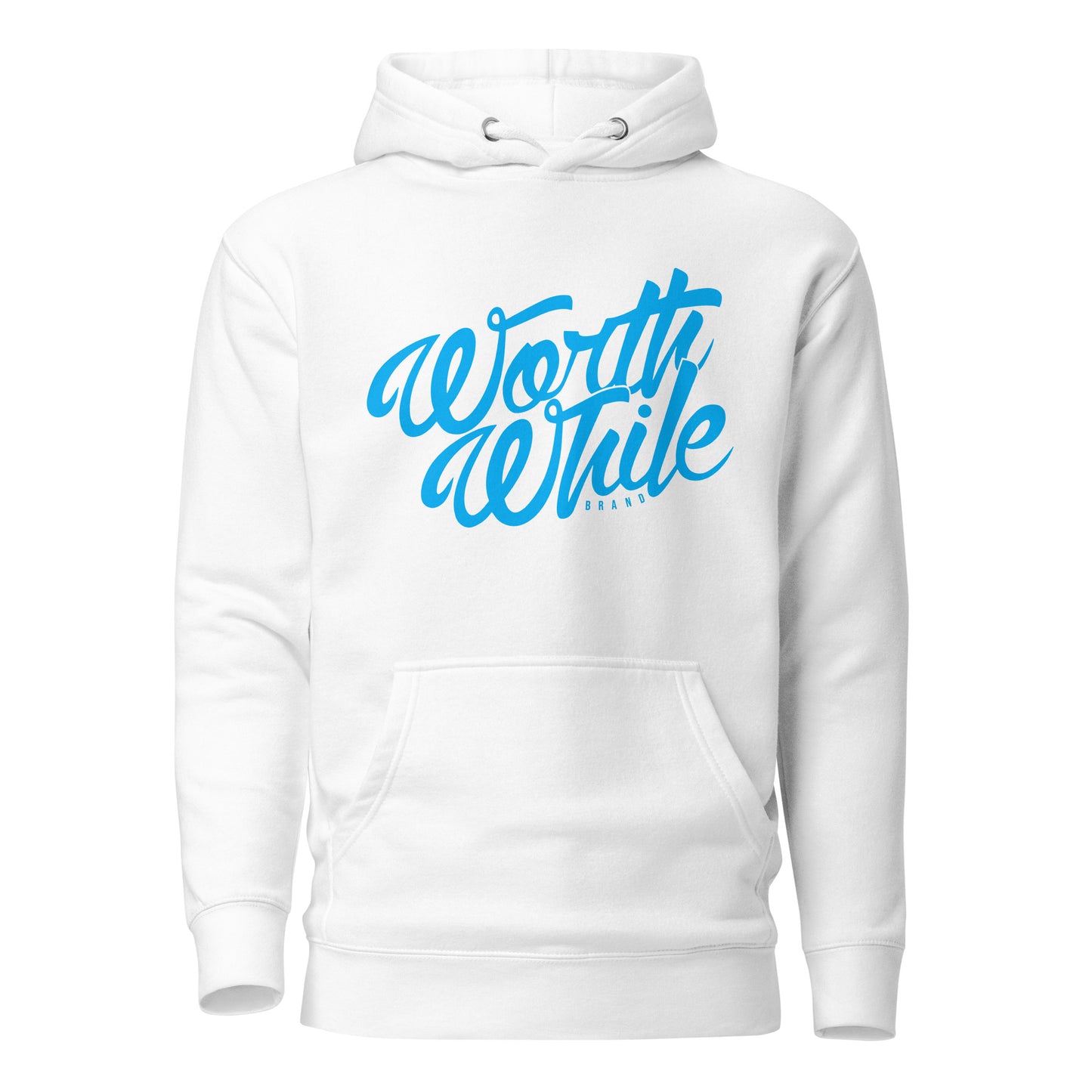 Signature Hoodie - White — Blue Logo