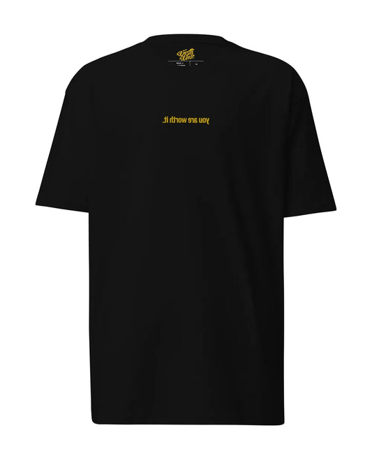 Mirror Effect Tee - Embroidery Thread — Gold