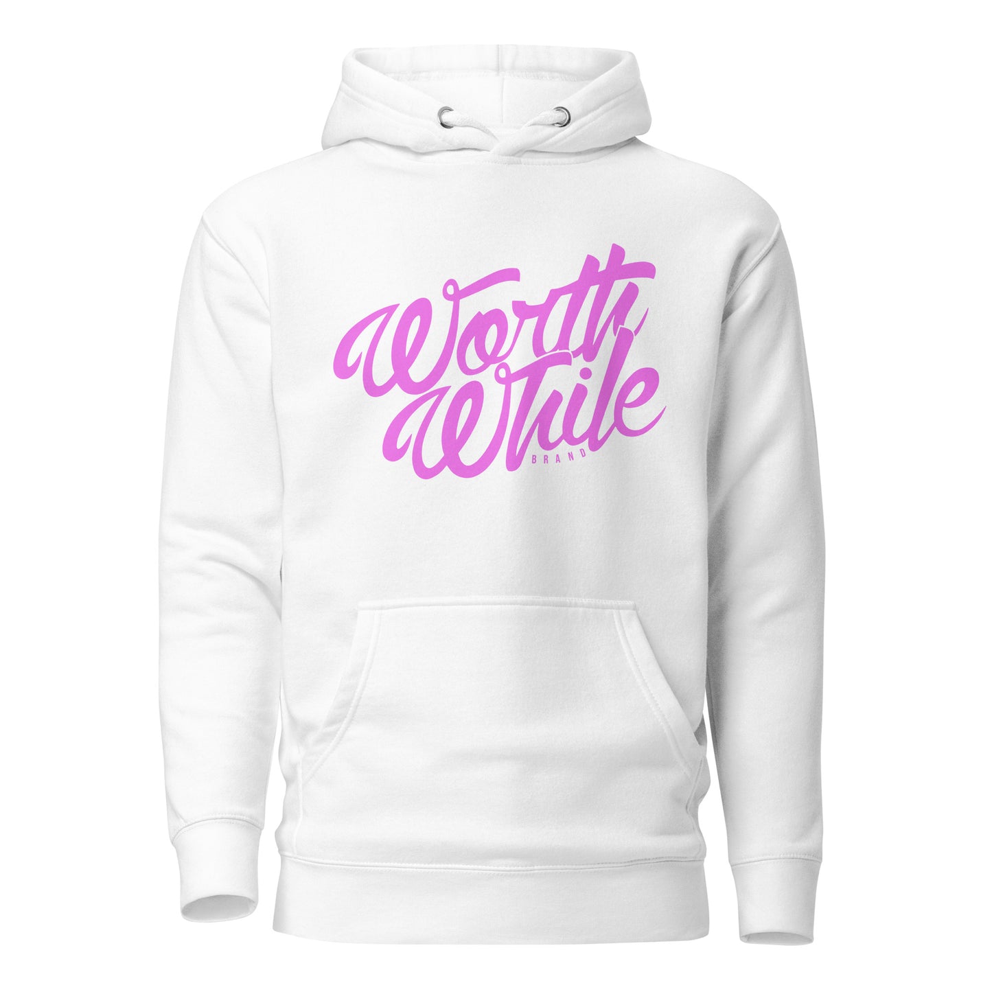 Signature Hoodie - White — Pink Logo