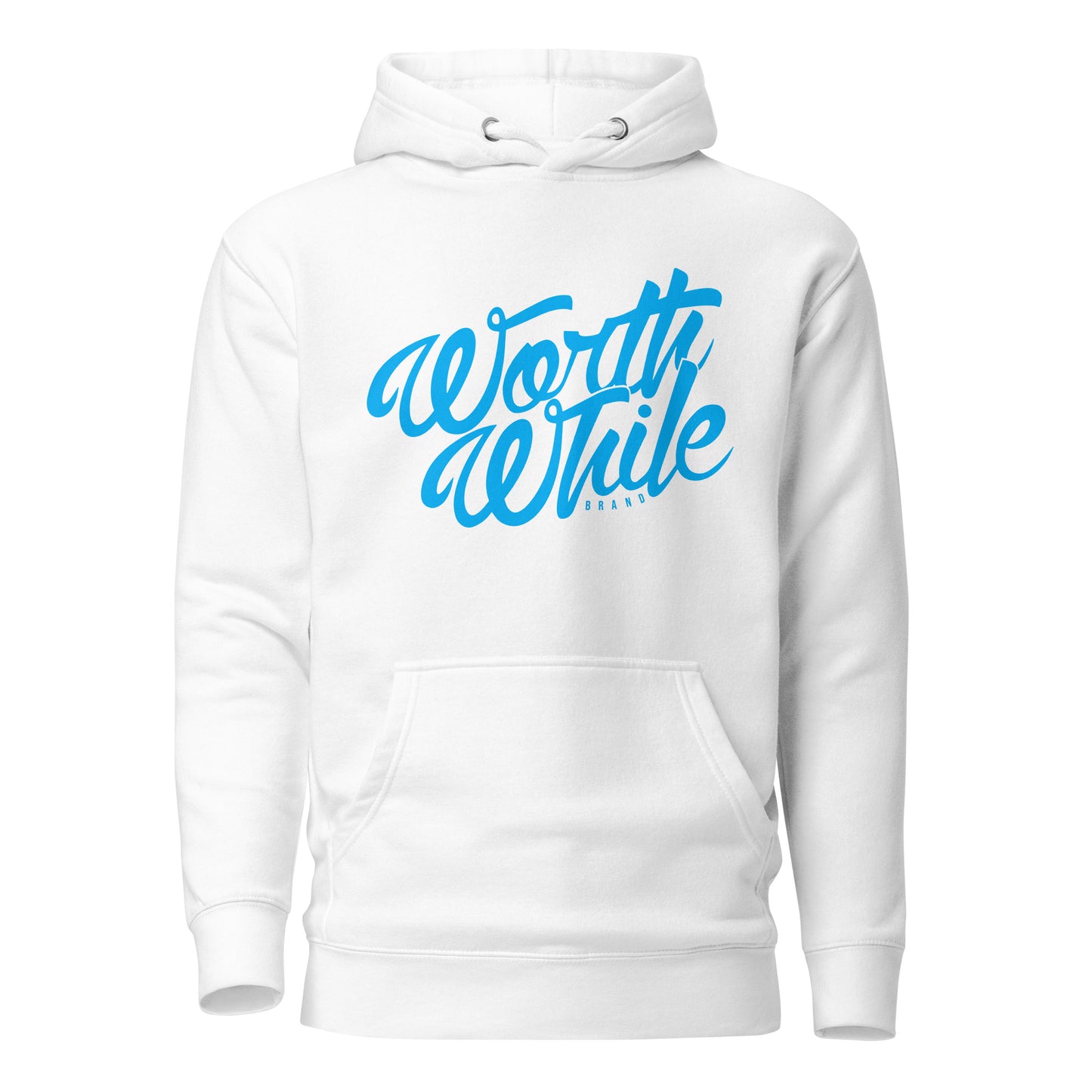 Signature Hoodie - White — Blue Logo